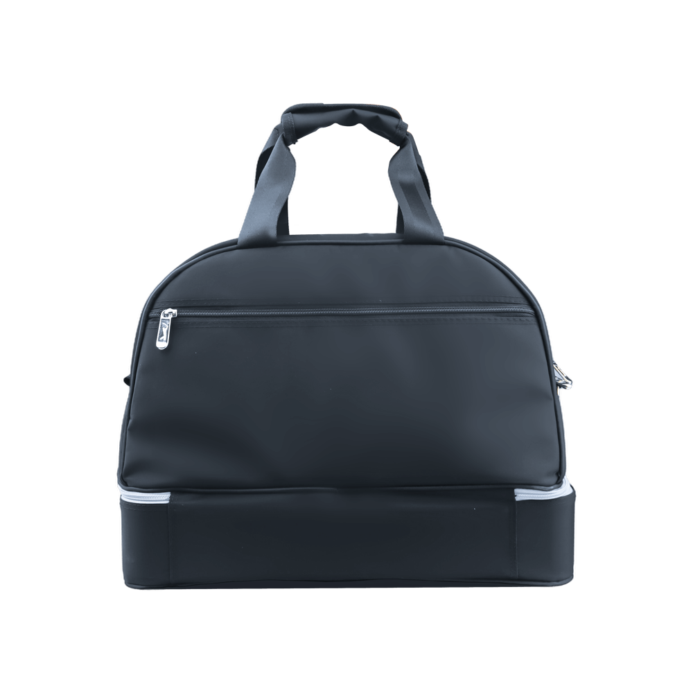 PGA exquisite fabric double layer garment bag (black with blue and white)