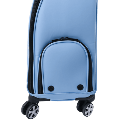 PGA trolley four-way wheel clothing bag (light blue)