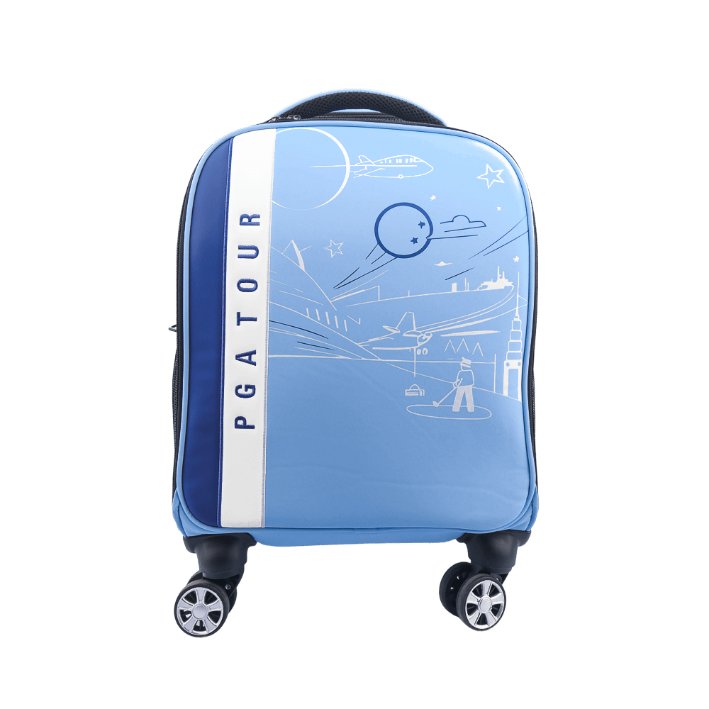 PGA trolley four-way wheel clothing bag (light blue)