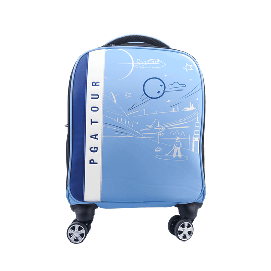 PGA trolley four-way wheel clothing bag (light blue)