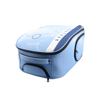 PGA trolley four-way wheel clothing bag (light blue)