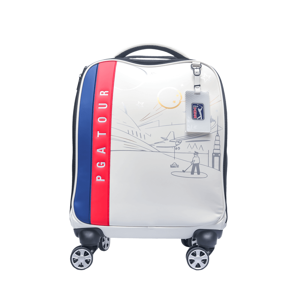PGAトロリー四方輪衣類バッグ（ライトブルー）