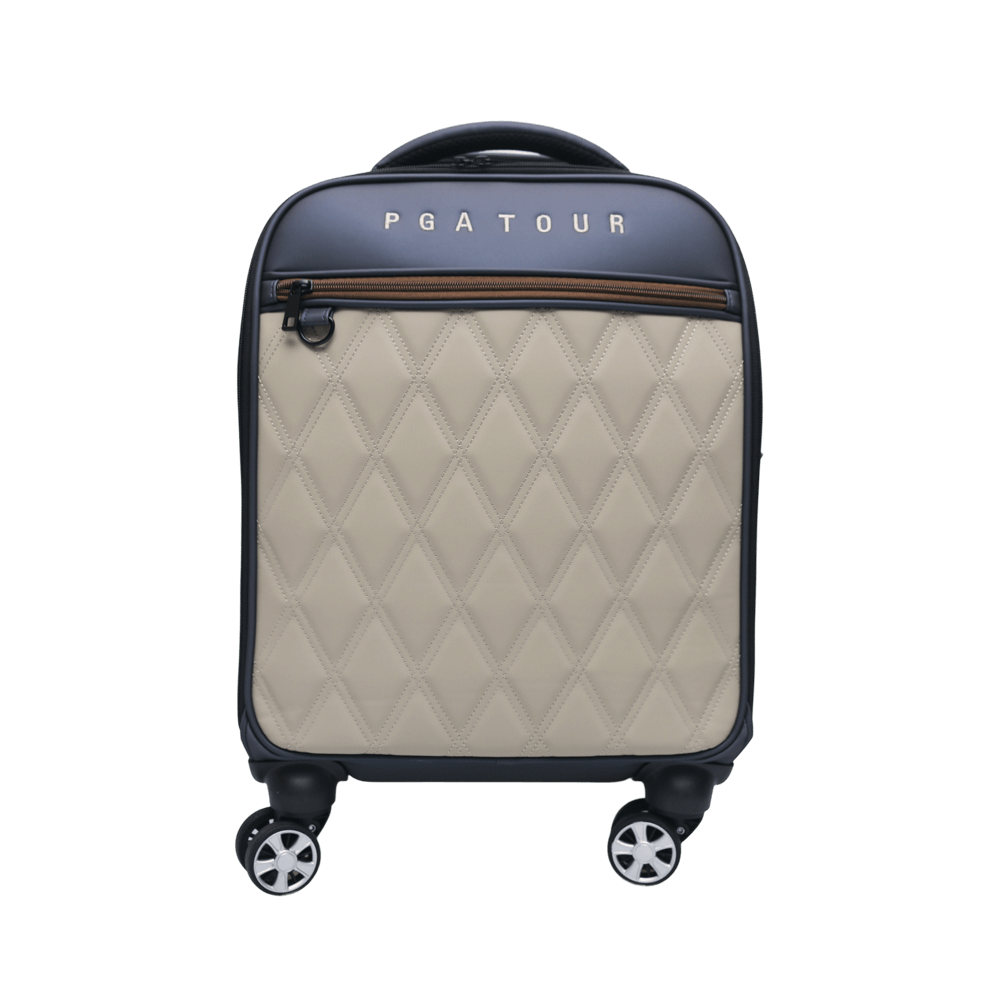 PGA TOUR有輪拉桿衣物袋(淺棕)