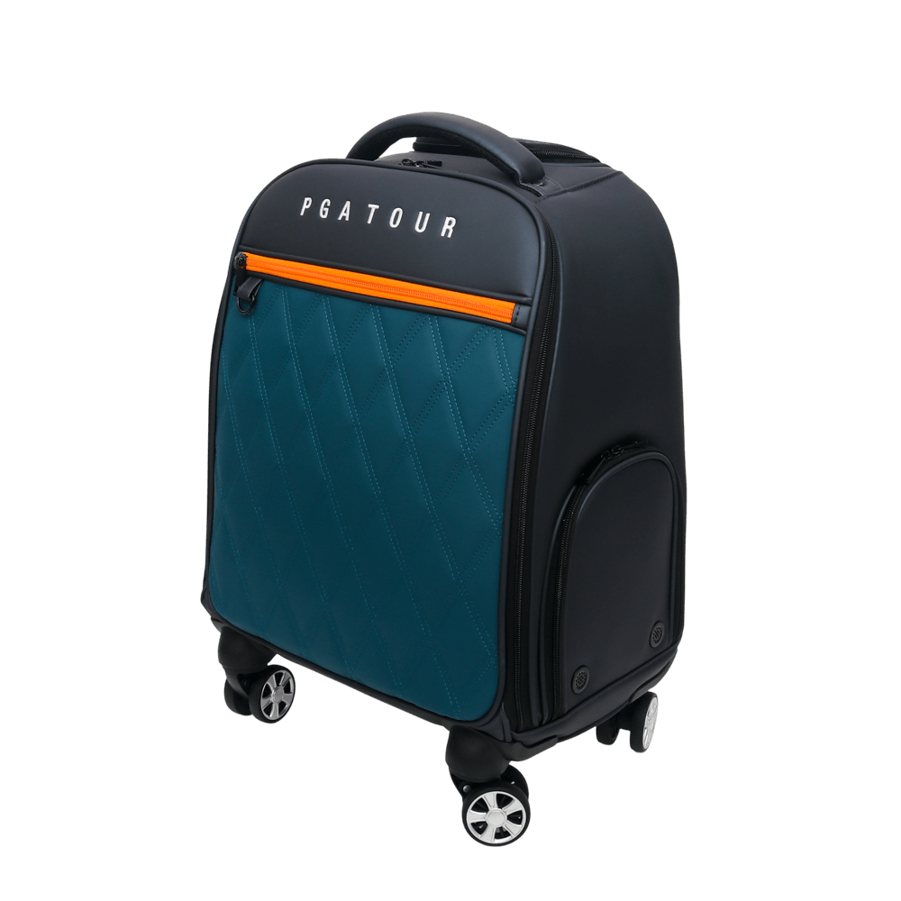 PGA TOUR有輪拉桿衣物袋(黑綠)