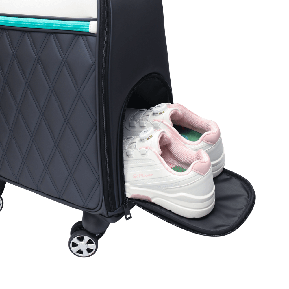 PGA TOUR有輪拉桿衣物袋(淺棕)