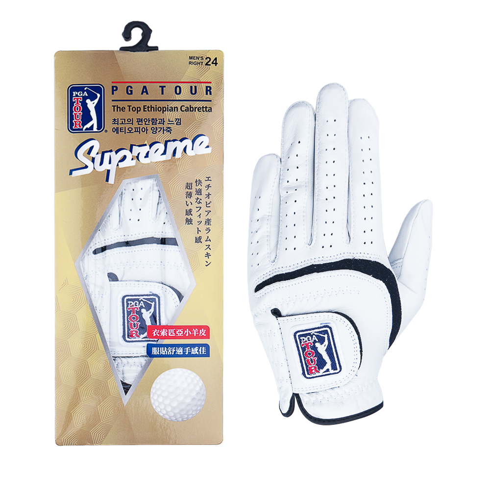 PGA男小羊皮高爾夫手套