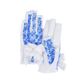 PGA TOUR女高爾夫露指蝴蝶結手套（白藍）
