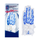 PGA TOUR Women's Golf Fingerless Bow Gloves (White and Blue)