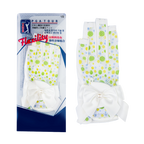 PGA TOUR Women's Golf Fingerless Bow Gloves (White and Green)