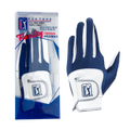 PGA男高爾夫彈性布防滑手套(白深藍)