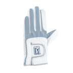 PGA男高爾夫彈性布防滑手套(白灰)