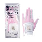 PGA women's golf elastic cloth non-slip gloves (white powder)