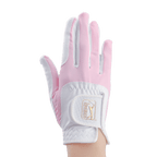 PGA women's golf elastic cloth non-slip gloves (white powder)