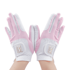 PGA women's golf elastic cloth non-slip gloves (white powder)