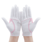 PGA women's golf elastic cloth non-slip gloves (white powder)