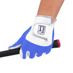 PGA男高爾夫彈性布防滑手套(白天藍)