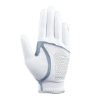 PGA レディース ゴルフ 伸縮性布滑り止め手袋 (白と緑)