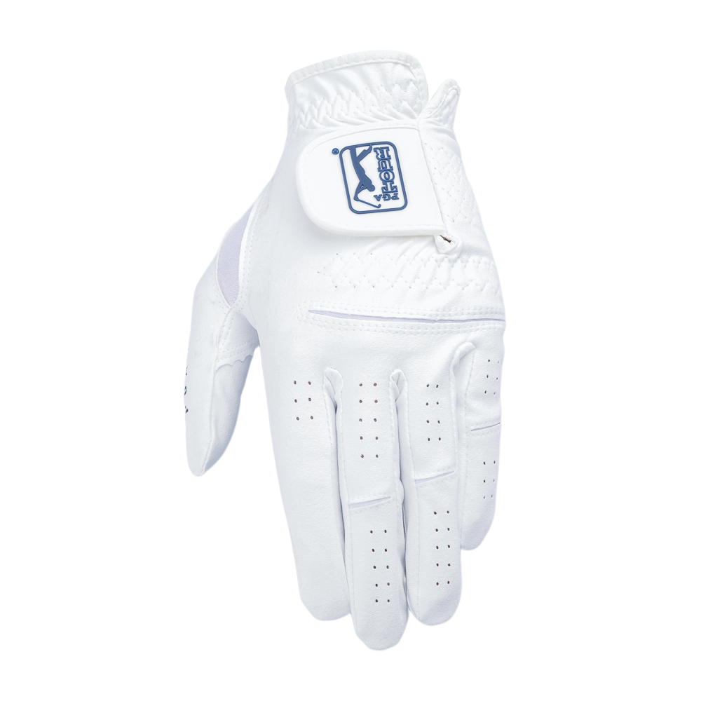 PGA Korean Nano Cloth Men's Golf Gloves (White) PGL10200