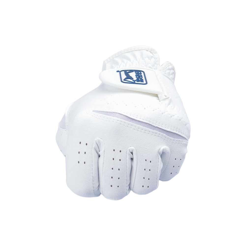 PGA Korean Nano Cloth Men's Golf Gloves (White) PGL10200