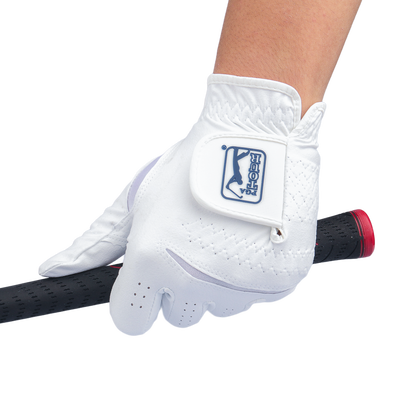 PGA Korean Nano Cloth Men's Golf Gloves (White) PGL10200