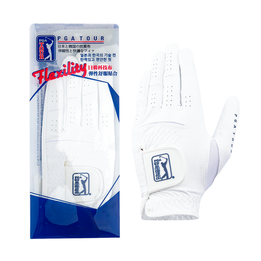 PGA Korean Nano Cloth Men's Golf Gloves (White) PGL10200