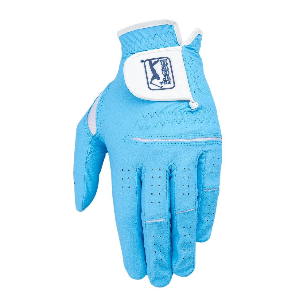PGA Korean Style Nano Cloth Men's Golf Gloves (Light Blue)