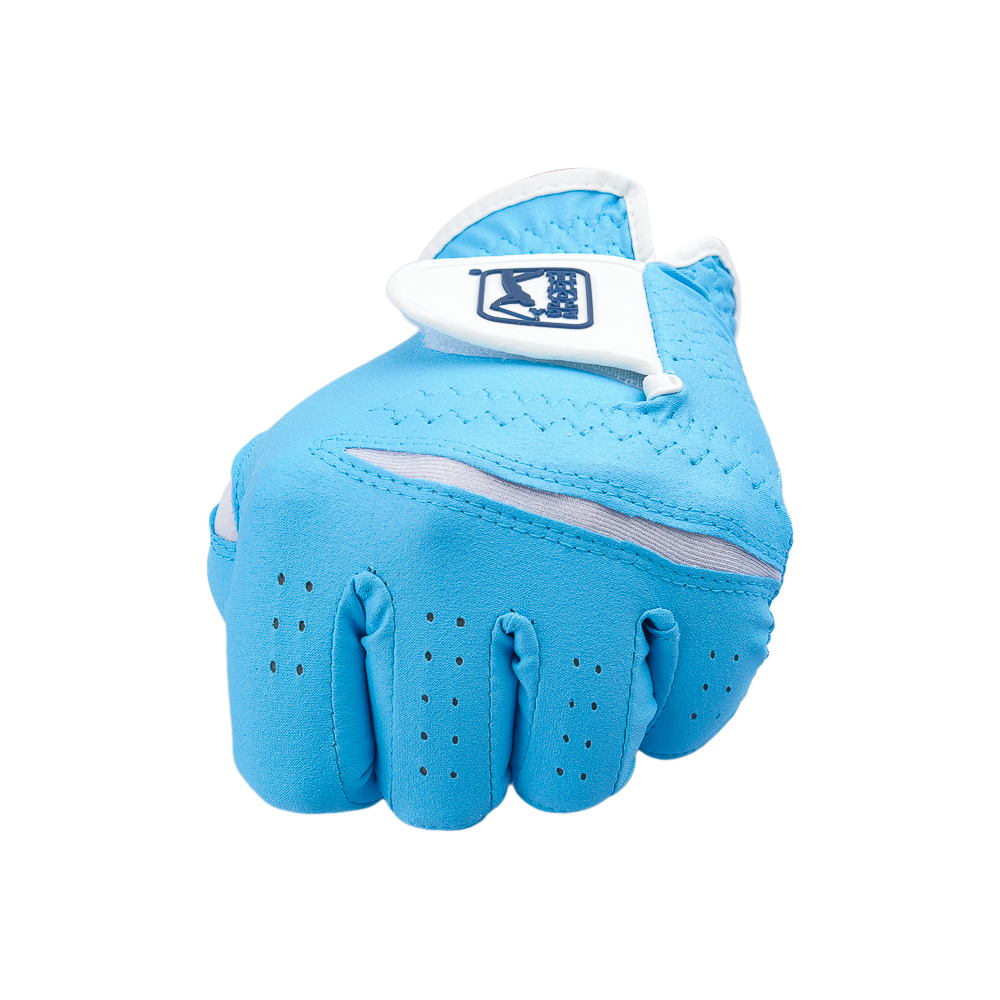 PGA Korean Style Nano Cloth Men's Golf Gloves (Light Blue)