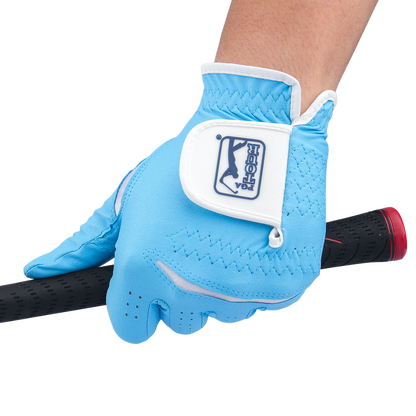 PGA Korean Style Nano Cloth Men's Golf Gloves (Light Blue)