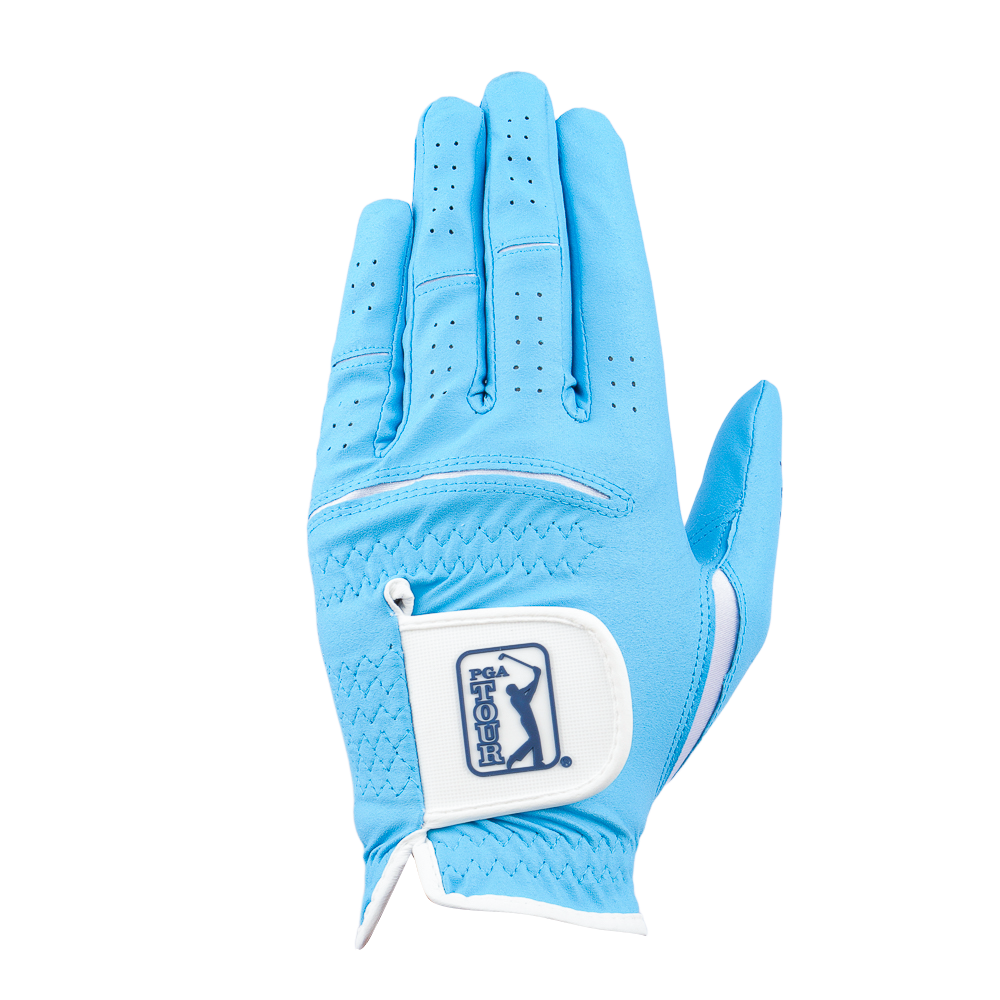PGA Korean Style Nano Cloth Men's Golf Gloves (Light Blue)