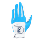 PGA children's golf elastic cloth non-slip gloves (white and light blue)