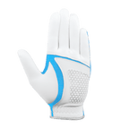 PGA children's golf elastic cloth non-slip gloves (white and light blue)