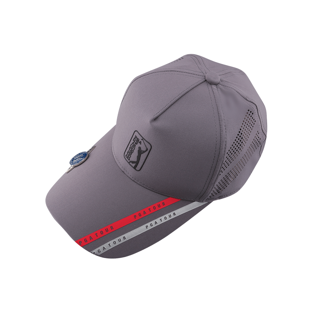 PGA TOUR高爾夫精緻球標帽(灰)