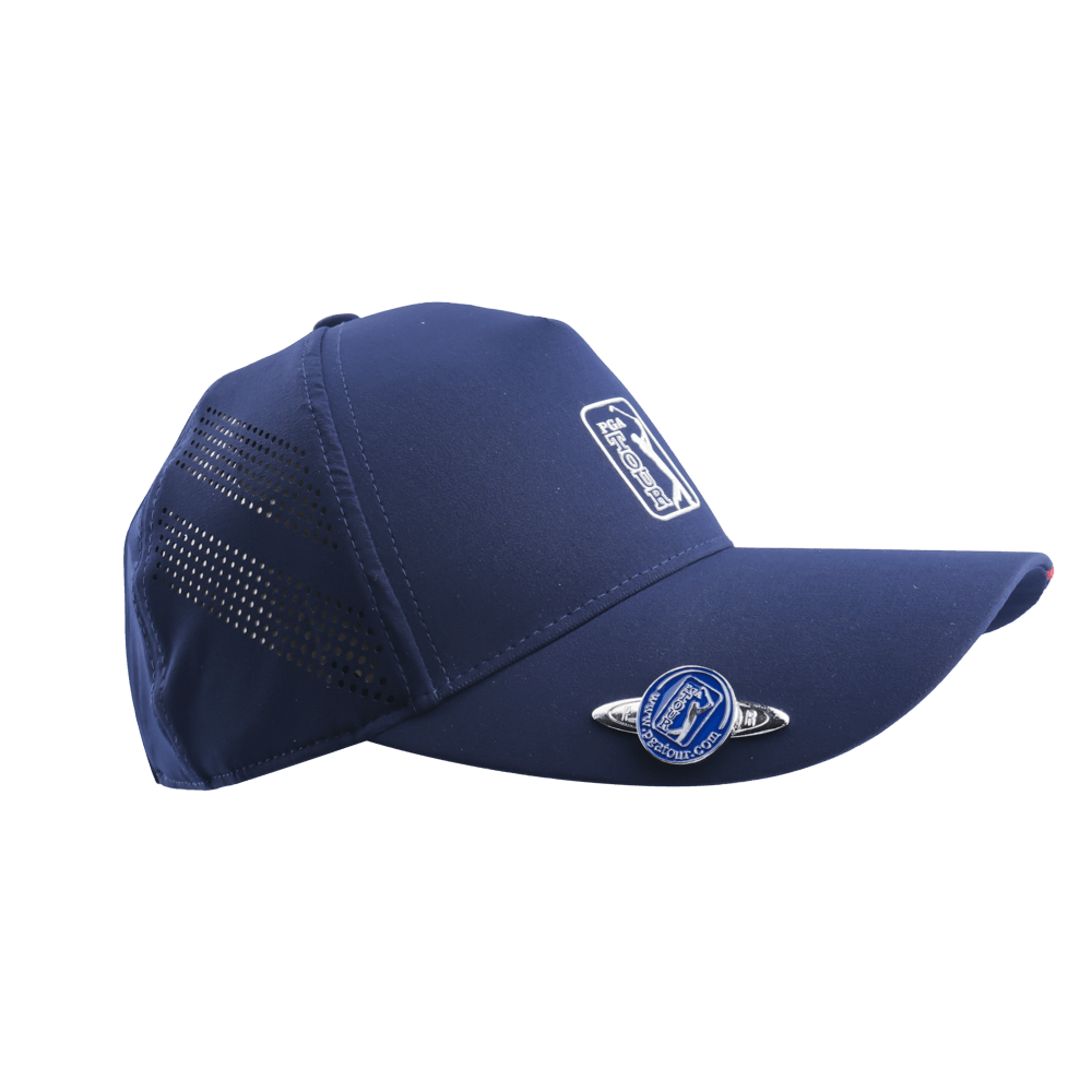 PGA TOUR Golf Exquisite Ball Cap (Navy Blue)