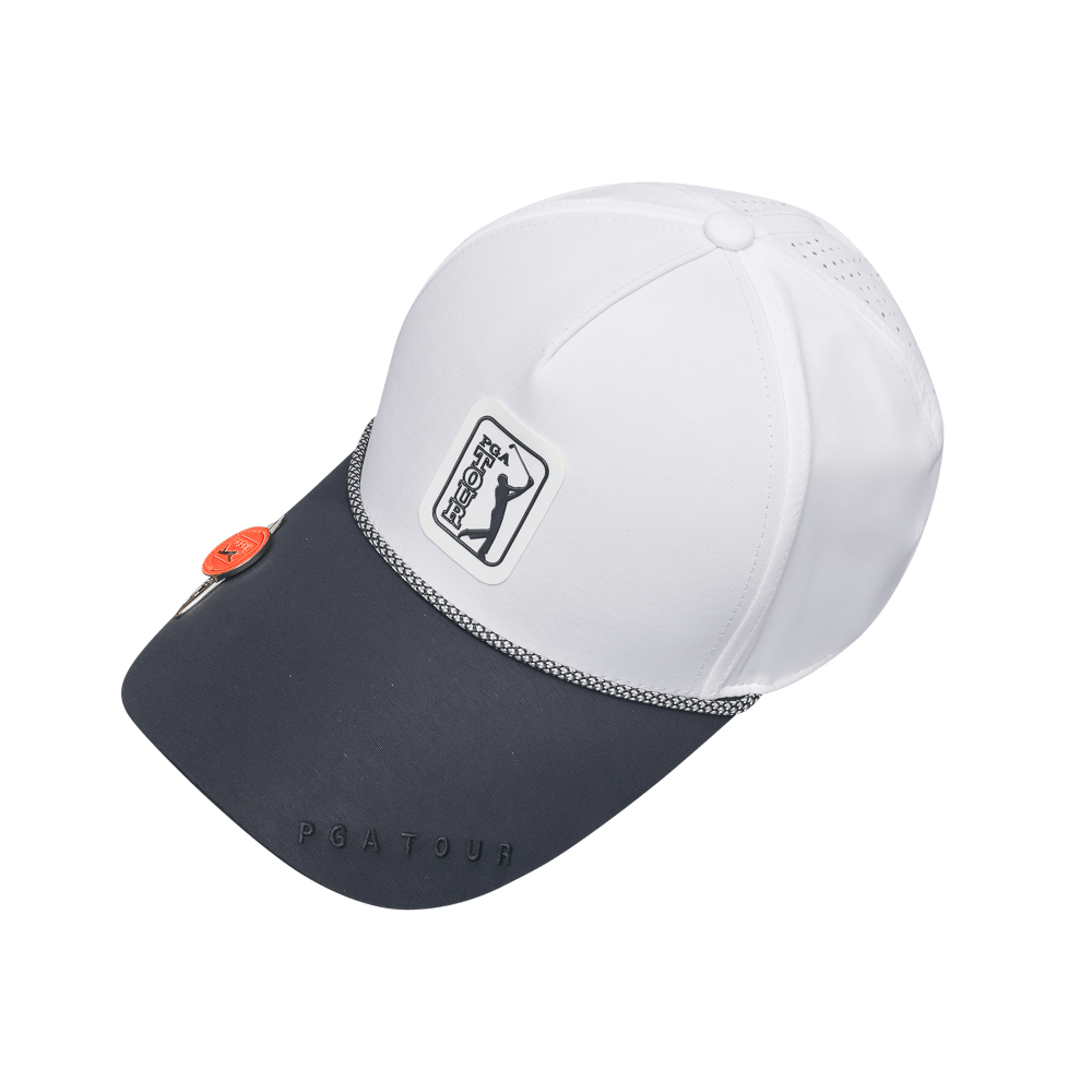 PGA TOUR高爾夫經典球標帽(白)