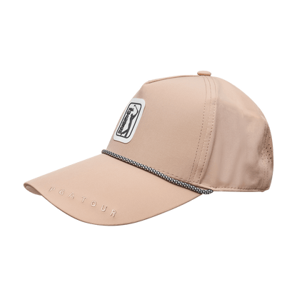 PGA TOUR高爾夫經典球標帽(卡其)