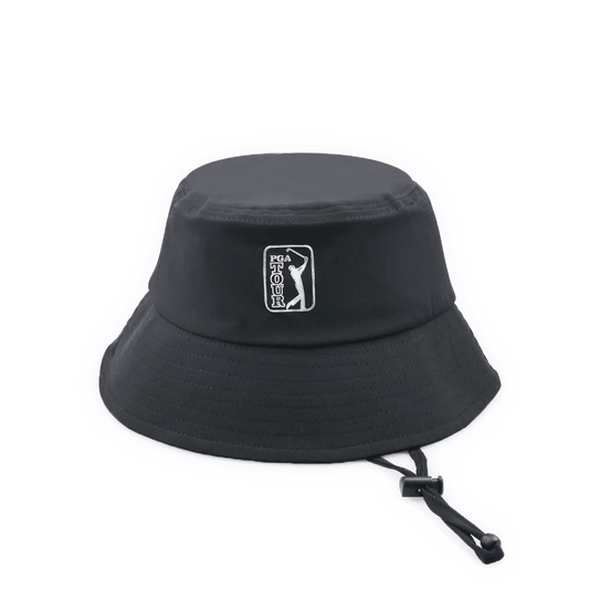 PGA TOUR Adjustable Golf Bucket Hat (Black)