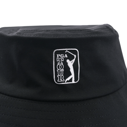 PGA TOUR Adjustable Golf Bucket Hat (Black)