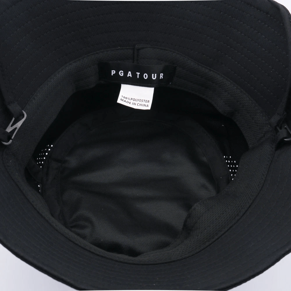 PGA ツアー 調節可能なゴルフ バケット ハット (ブラック)