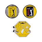 PGA六角底座+雙帽夾(黃)