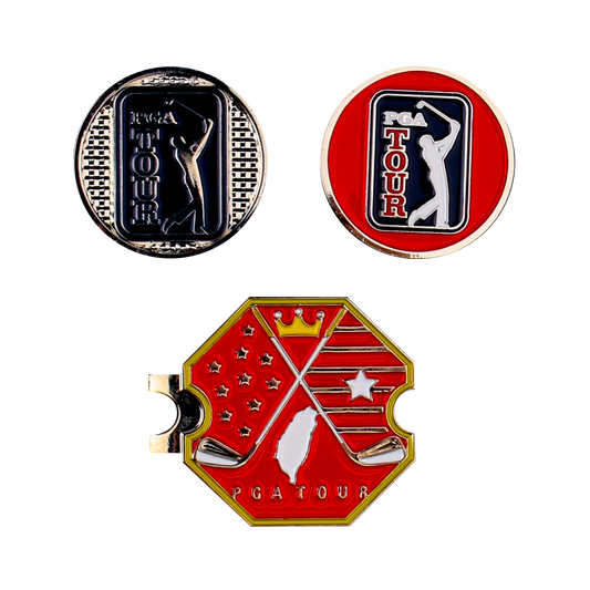 PGA hexagonal base + double cap clip (red)