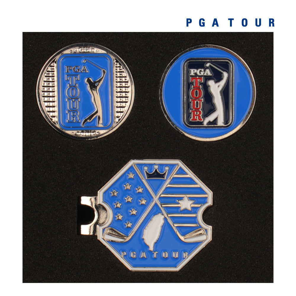 PGA hexagonal base + double cap clip (sapphire blue)