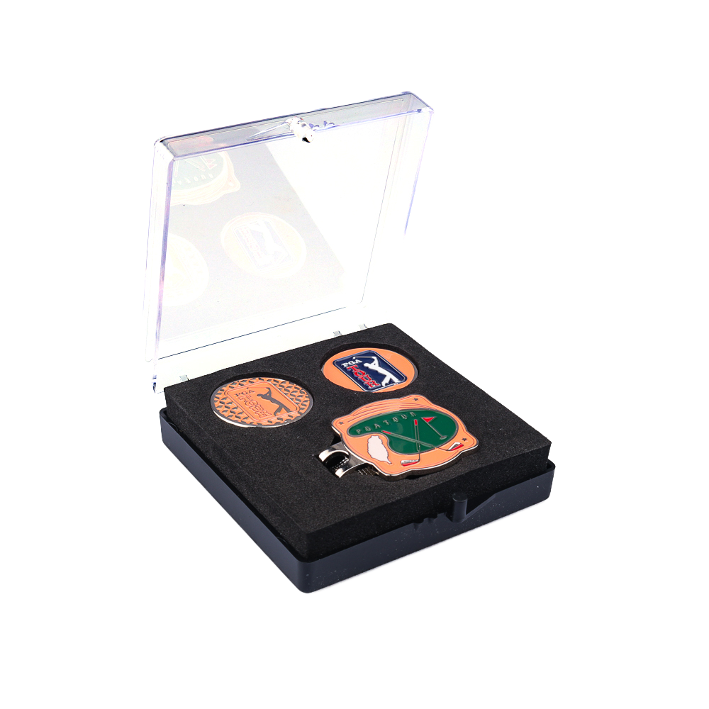 PGA ブライトオレンジグリーンベース + ダブルハットクリップ