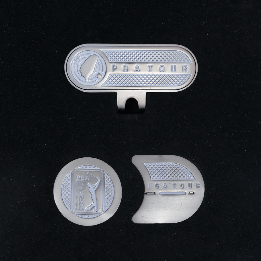 PGA高爾夫指向球標(白)