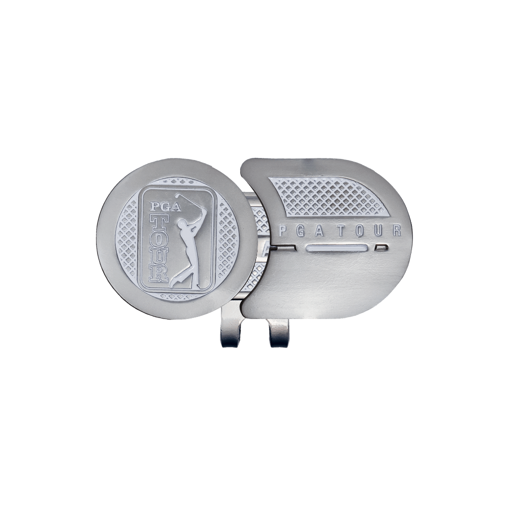 PGA高爾夫指向球標(白)