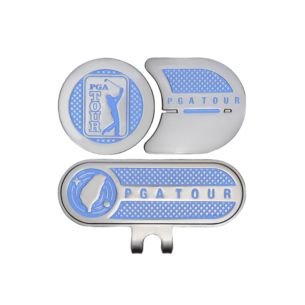 PGA高爾夫指向球標(淺藍)