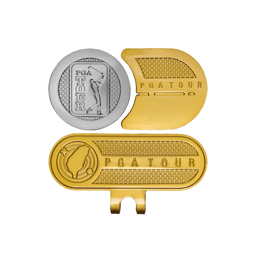 PGA高爾夫指向球標(金)