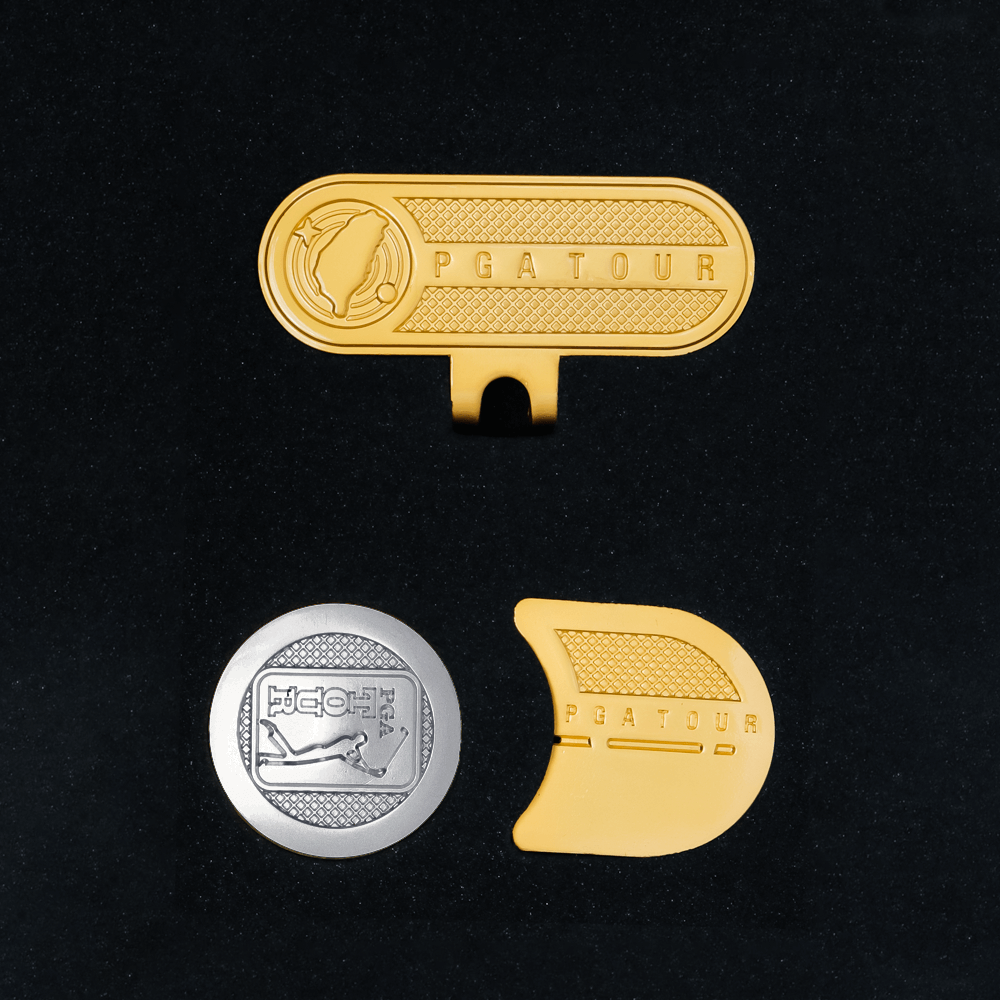 PGA高爾夫指向球標(金)