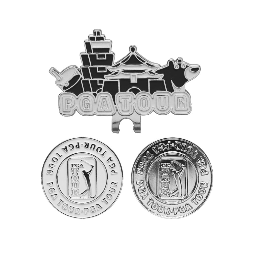 PGA TOUR台灣限定球標帽夾(黑)