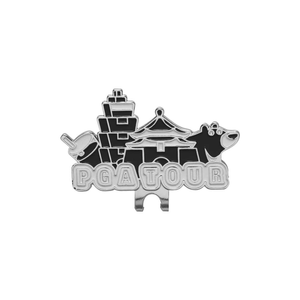 PGA TOUR台灣限定球標帽夾(黑)