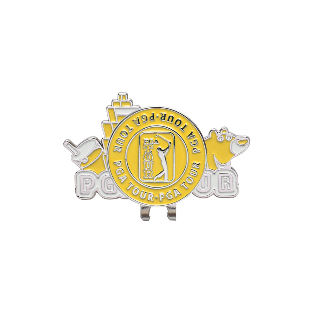 PGA TOUR台灣限定球標帽夾(黃)